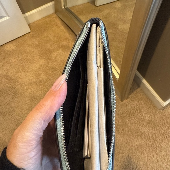 Coach Blue Leather women's Bag wristlet Brand New - Picture 3 of 5